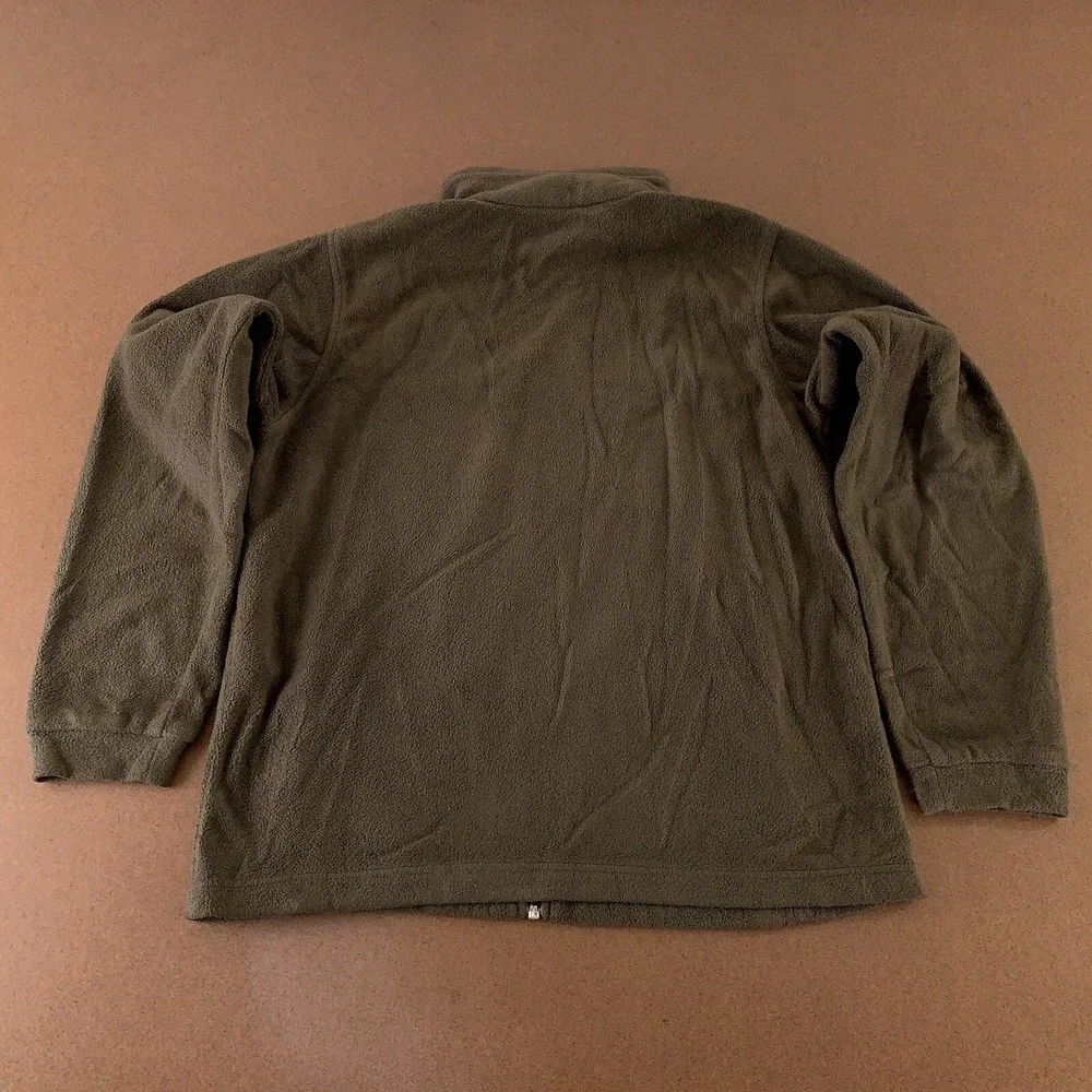 Columbia Youth Size 18/20 Brown Fleece Pocketed Full Zip Jacket